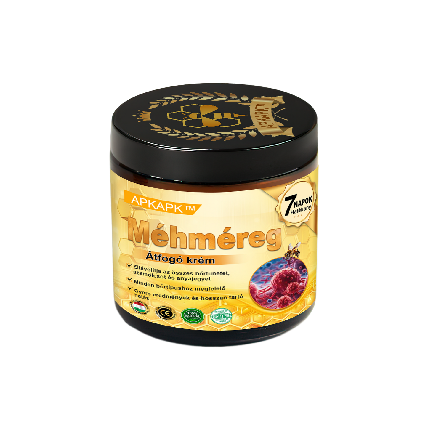 ΑΚΑPK®Méhméreg Átfogó Krém 🧑⚕️🧑⚕️ 🥇 Segít a bőrproblémák kezelésében, mint például: ráncok, hegek, pigmentációs foltok, striák, pattanások, pikkelysömör, ekcéma, bőrelváltozások, irritációk, gyulladások és egyéb bőrproblémák 🔥