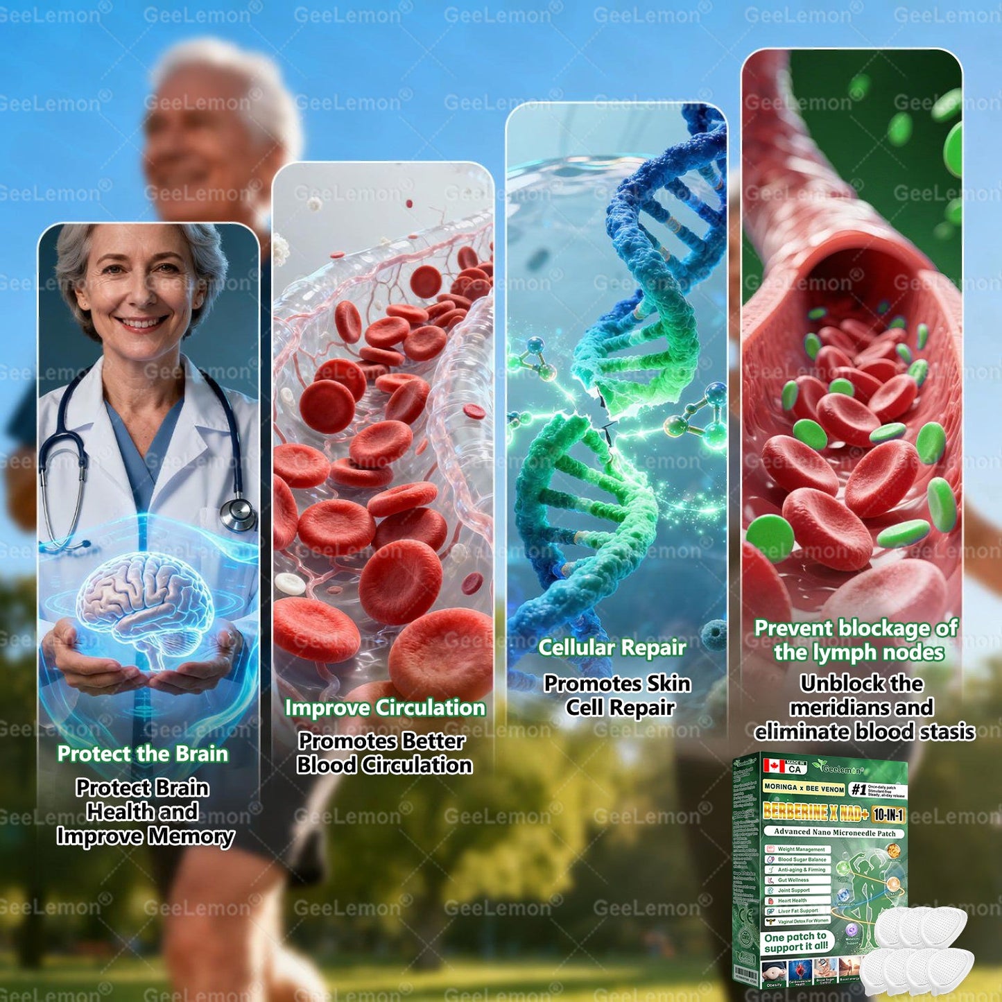 🇨🇦 𝑶𝒇𝒇𝒊𝒄𝒊𝒂𝒍 𝑺𝒕𝒐𝒓𝒆 | 🧑‍⚕️🩺 𝐆𝐞𝐞𝐋𝐞𝐦𝐨𝐧® Moringa · Berberine × NAD+ 𝟏𝟎-𝐢𝐧-𝟏 𝐀𝐝𝐯𝐚𝐧𝐜𝐞𝐝 𝐍𝐚𝐧𝐨 𝐌𝐢𝐜𝐫𝐨𝐧𝐞𝐞𝐝𝐥𝐞 𝐏𝐚𝐭𝐜𝐡 — 𝐎𝐧𝐜𝐞 𝐃𝐚𝐢𝐥𝐲, 𝐕𝐢𝐬𝐢𝐛𝐥𝐞 𝐑𝐞𝐬𝐮𝐥𝐭𝐬 𝐢𝐧 𝟕 𝐃𝐚𝐲𝐬