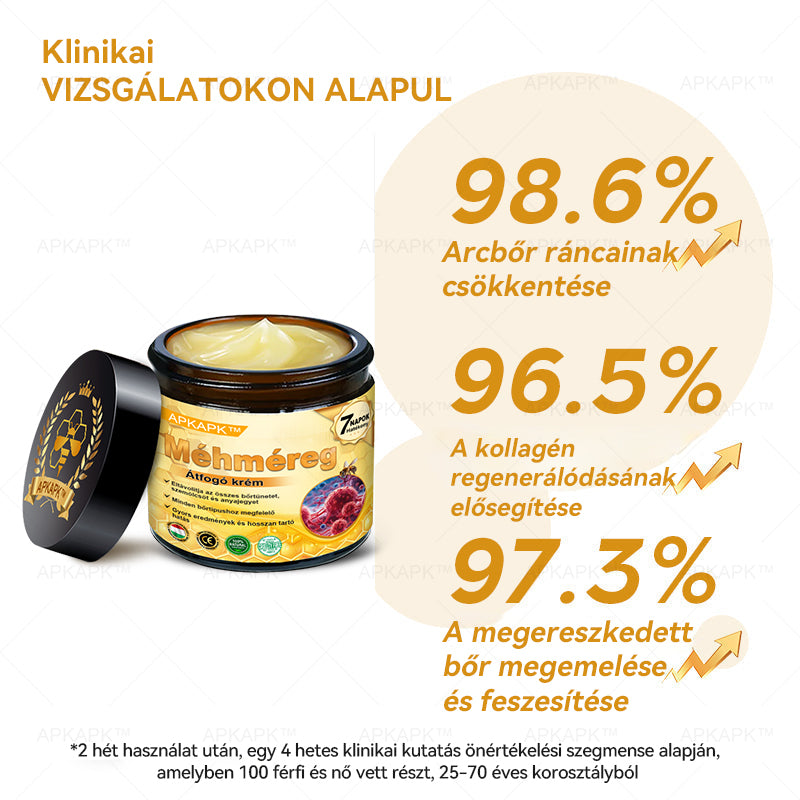 ΑΚΑPK®Méhméreg Átfogó Krém 🧑‍⚕️🧑‍⚕️ 🥇 Segít a bőrproblémák kezelésében, mint például: ráncok, hegek, pigmentációs foltok, striák, pattanások, pikkelysömör, ekcéma, bőrelváltozások, irritációk, gyulladások és egyéb bőrproblémák 🔥