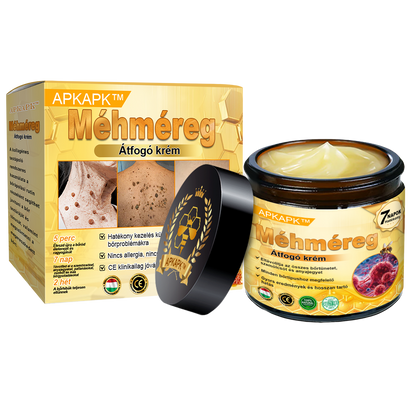 ΑΚΑPK®Méhméreg Átfogó Krém 🧑‍⚕️🧑‍⚕️ 🥇 Segít a bőrproblémák kezelésében, mint például: ráncok, hegek, pigmentációs foltok, striák, pattanások, pikkelysömör, ekcéma, bőrelváltozások, irritációk, gyulladások és egyéb bőrproblémák 🔥